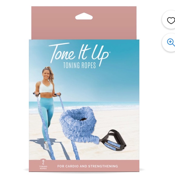 Tone It Up 2 Toning Ropes for Cardio, Strengthening, Bungee Set - Picture 11 of 11